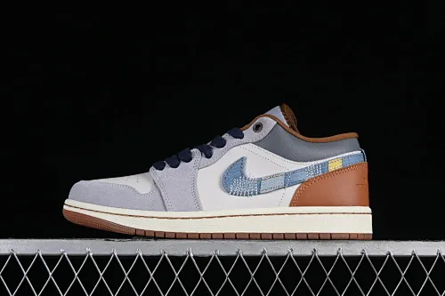 All categories Air Jordan Jordan series basketball shoes Air Jordan 1 Low G version pure original Air Jordan 1 Low AJ1 Joe 1 Valentine's Day limited denim denim low-bang cultural casual sneakers FZ5042-041